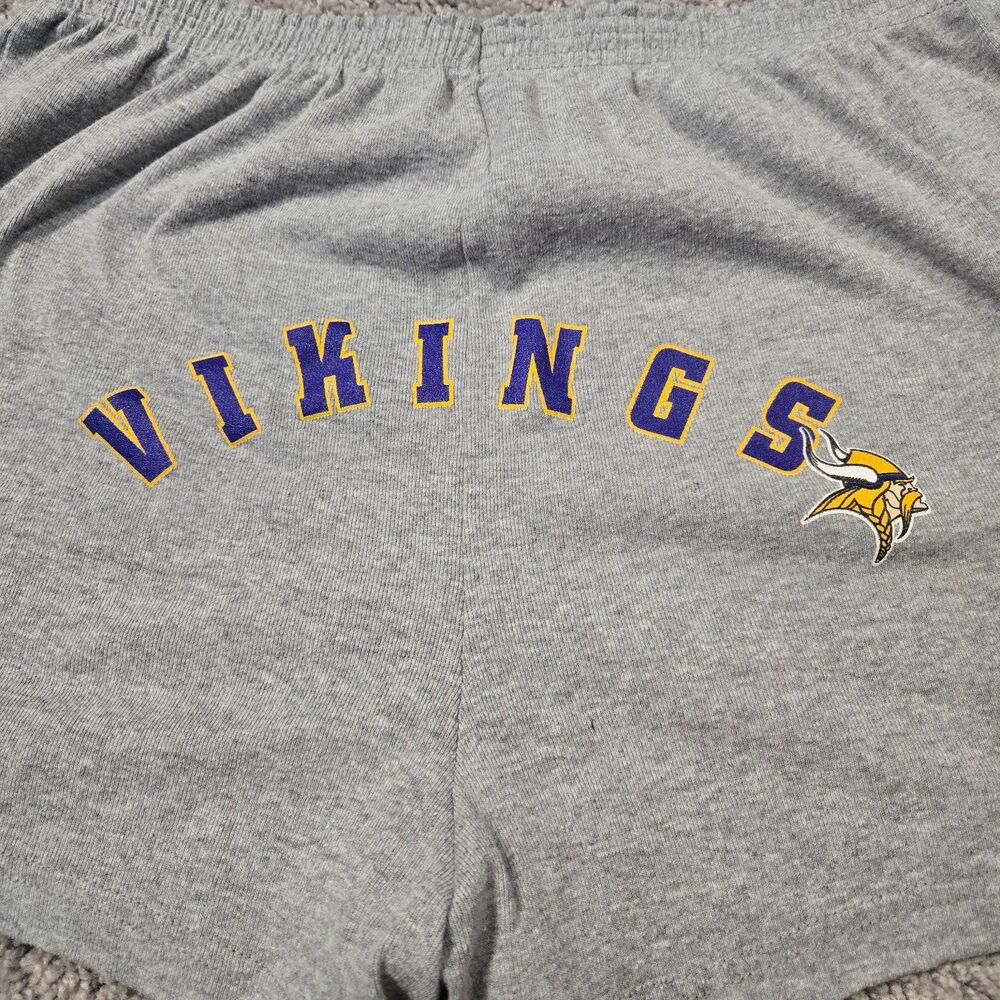 NFL Minnesota Vikings Athletic Cotton shorts Vikings Booty Gray size Large - Picture 3 of 6
